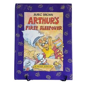 VTG 1994 First Ed., Arthur's First Sleepover by Marc Brown, HC Book